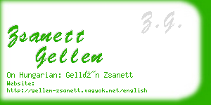 zsanett gellen business card